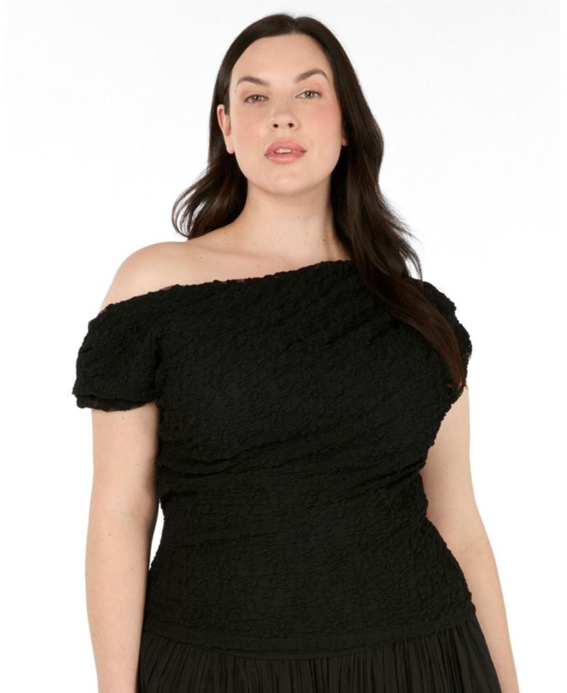 Women's Gia Lace One-Shoulder Fitted Top