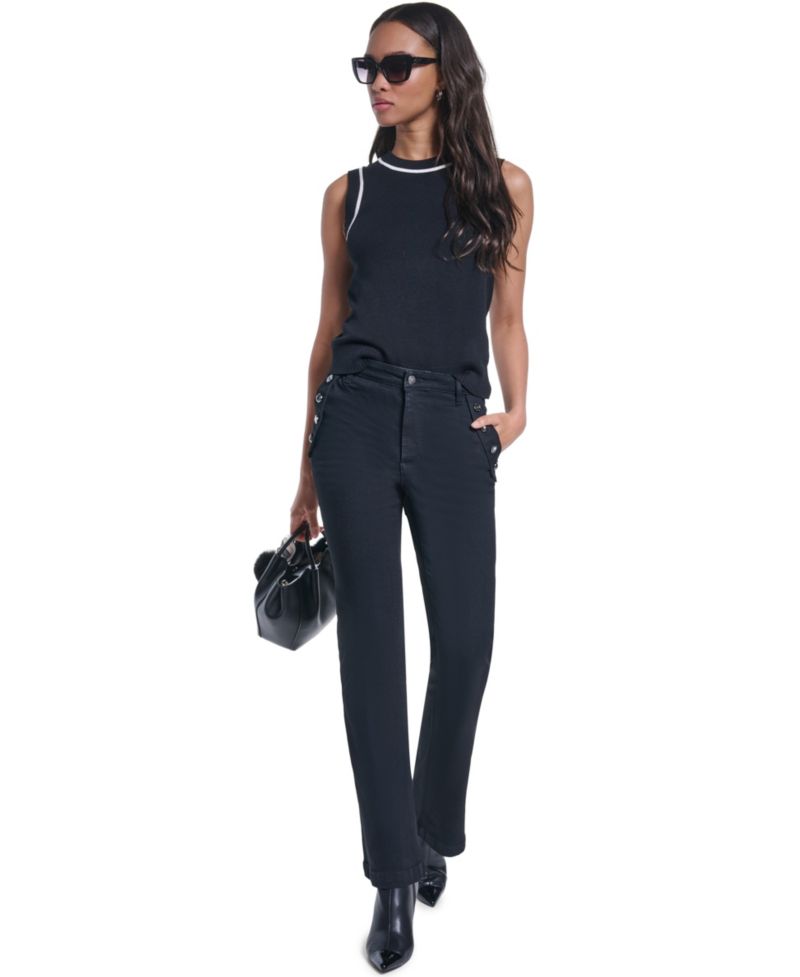 Women's Sailor Denim Flare High-Waisted Jeans