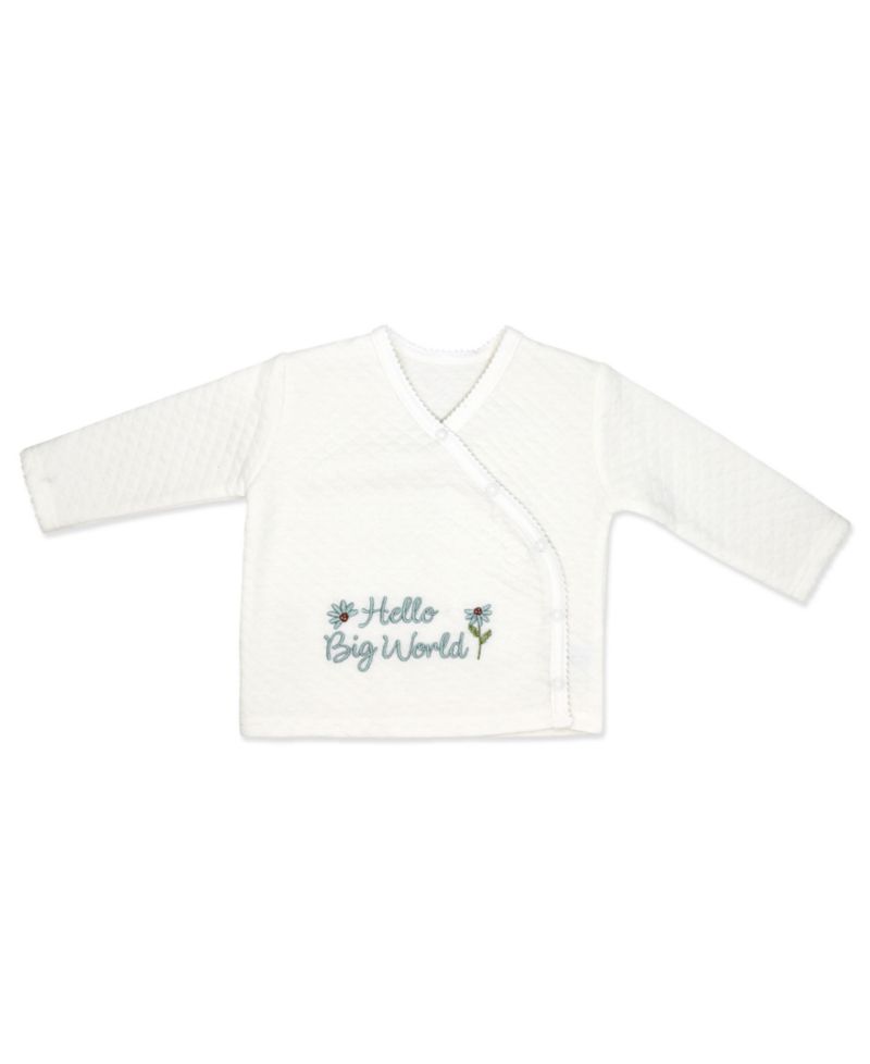 Baby Girls' Long-Sleeve Top, Pant and Cap, 3-Piece Set