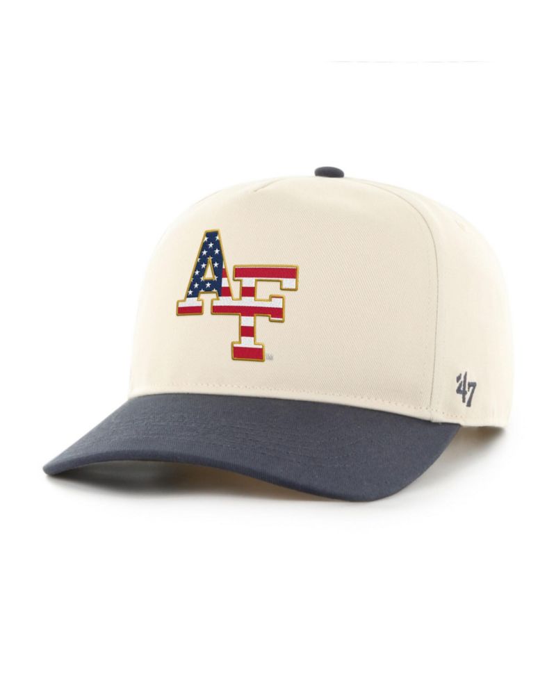 Men's Natural/Navy Air Force Falcons Americana Flag Hitch Adjustable Hat