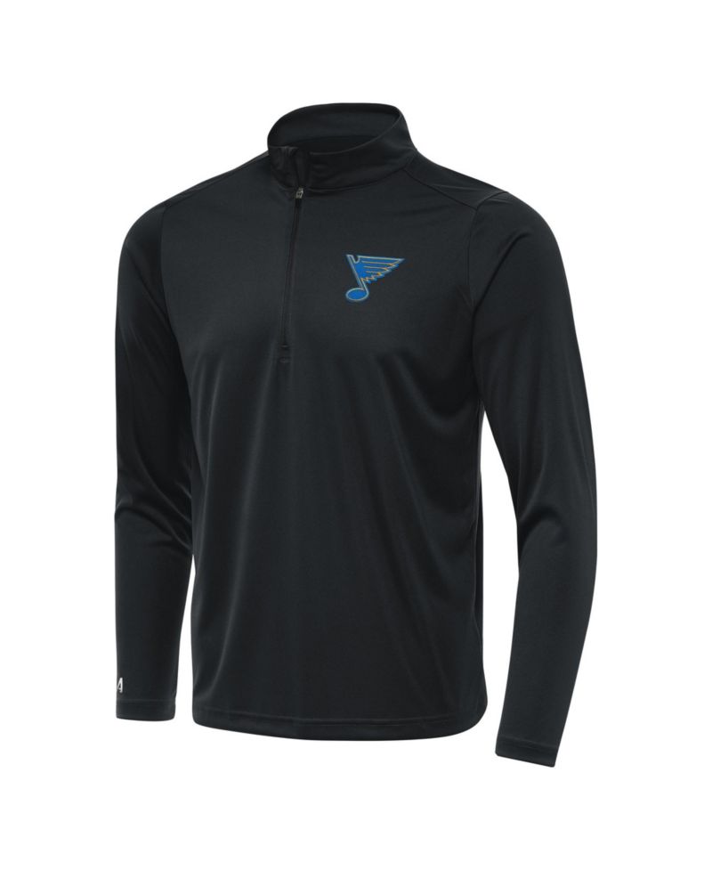 Men's Gray St. Louis Blues Tribute Lightweight Quarter-Zip Pullover Sweatshirt