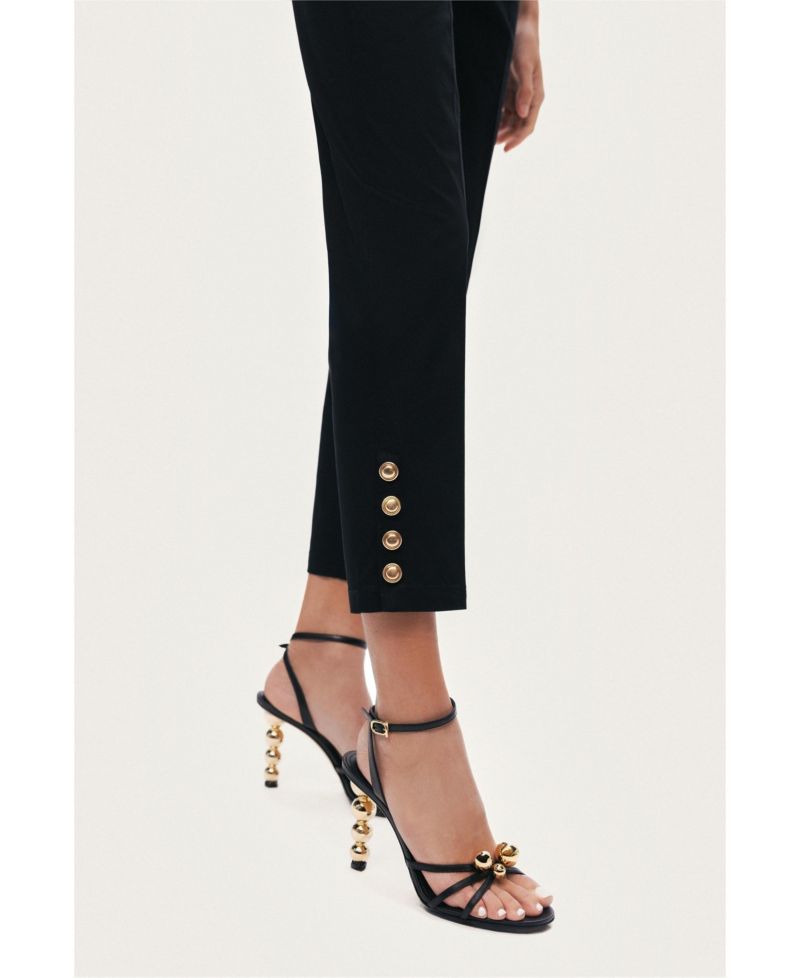 Women's Gold Button Detail Pants