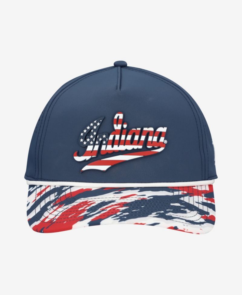 Men's and Women's Navy Indiana Hoosiers Stars & Stripes Rope Adjustable Hat