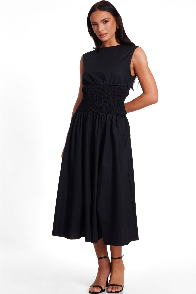 Women's Poplin Midaxi Dress