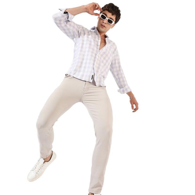 Men's Checkered Regular Fit Casual Shirt