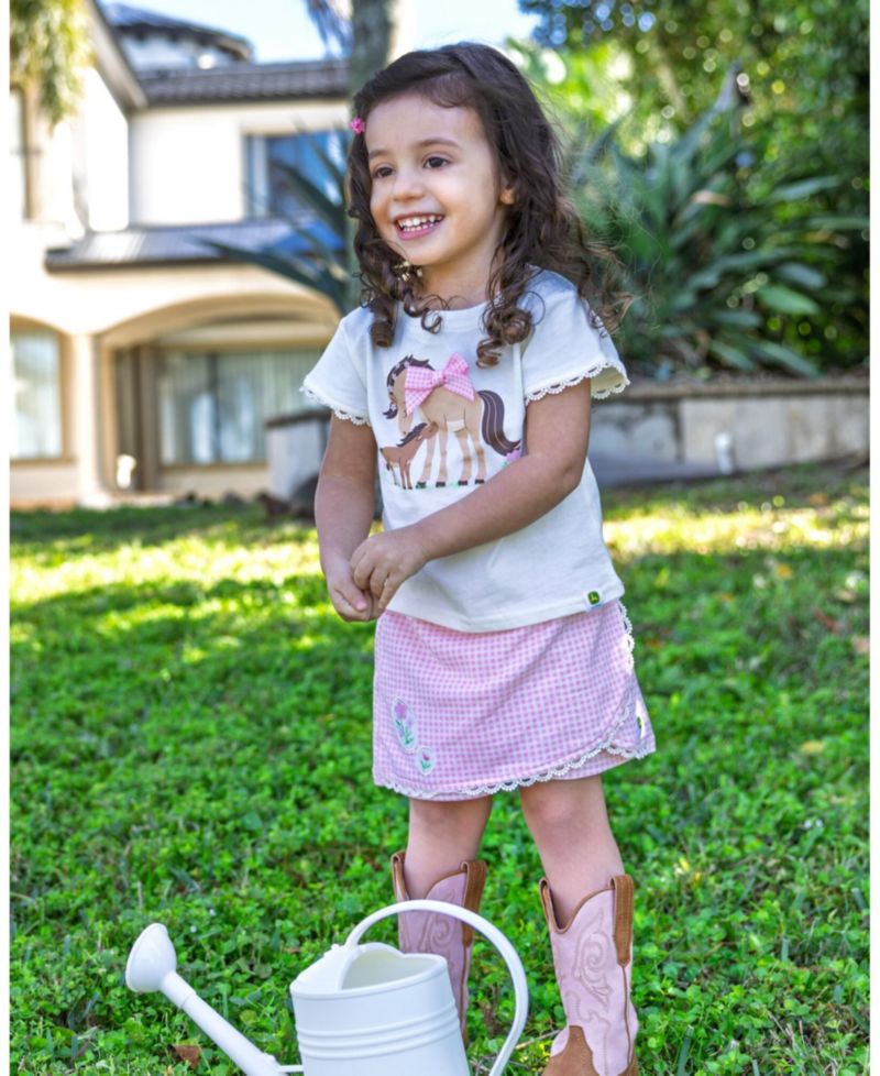 Girl's (5-12) 2-Piece T-Shirt and Bottoms Set