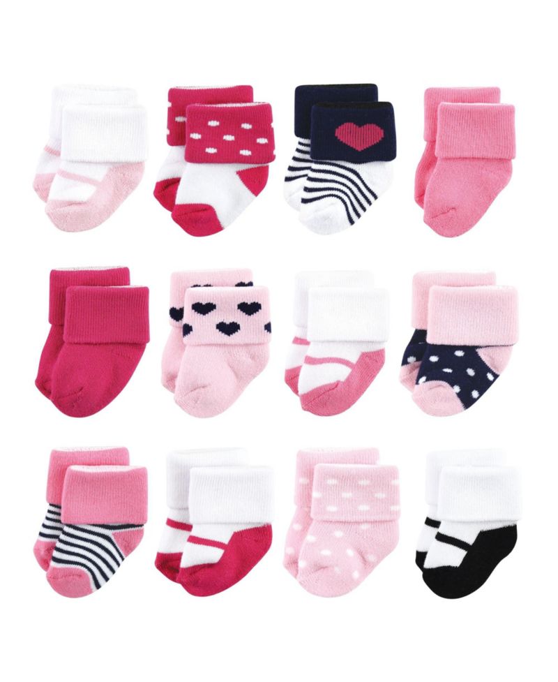 Baby Girls Cotton Terry Socks Bundle