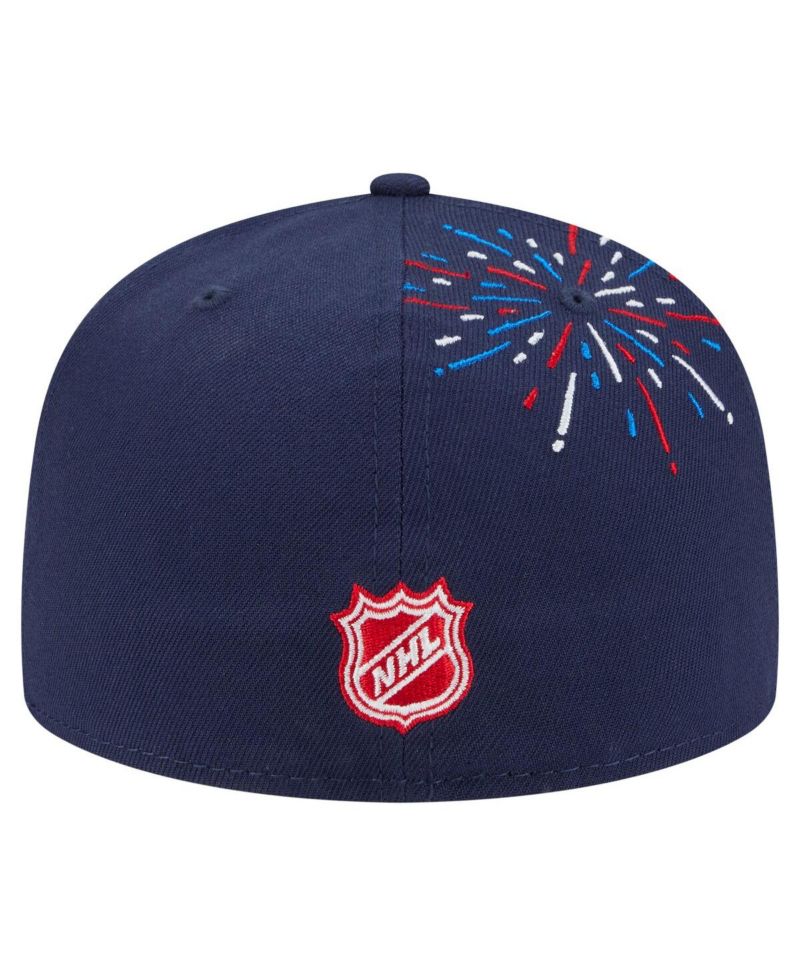 Men's Navy New Jersey Devils Americana Fireworks 59FIFTY Fitted Hat