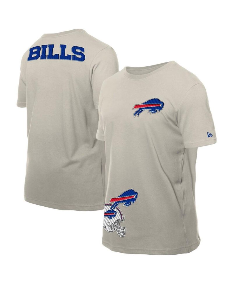 Men's Light Beige Buffalo Bills Multi Patch T-Shirt