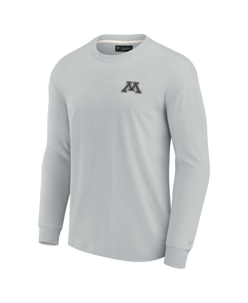 Men's and Women's Gray Minnesota Golden Gophers Elements Super Soft Long Sleeve T-Shirt