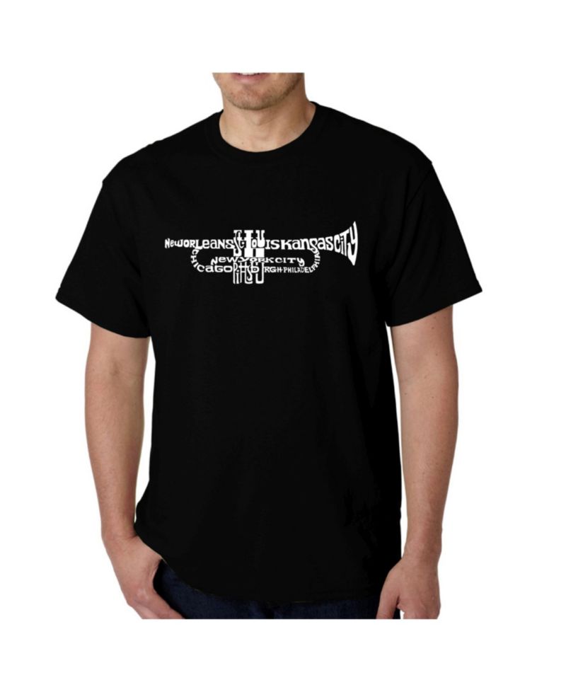 Mens Word Art T-Shirt - Trumpet