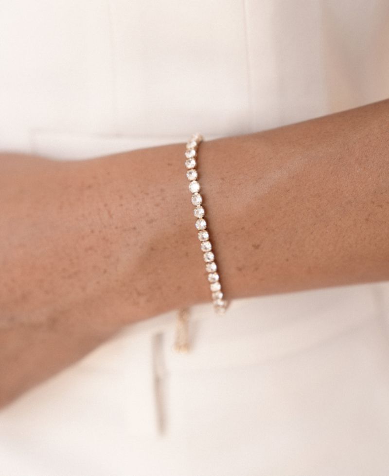 Adjustable Dainty Crystal Bracelet