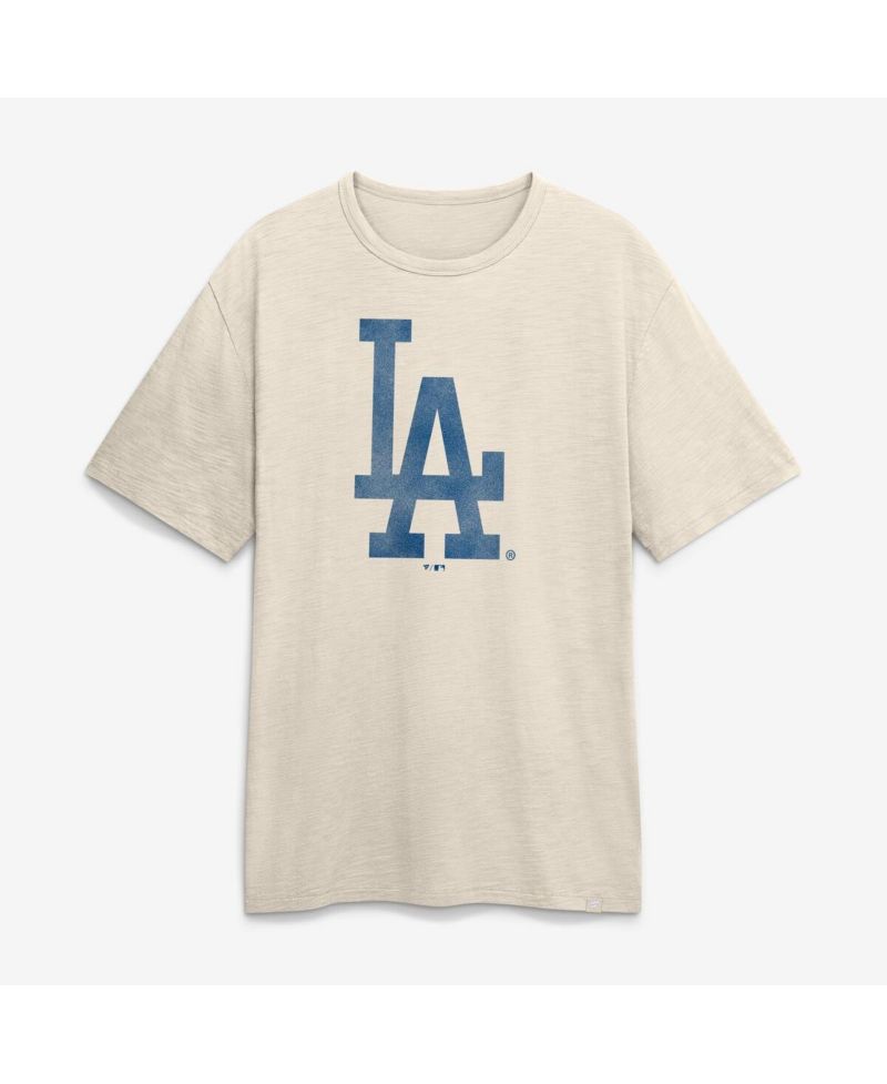 Men's Cream Los Angeles Dodgers Stadium Slub T-Shirt