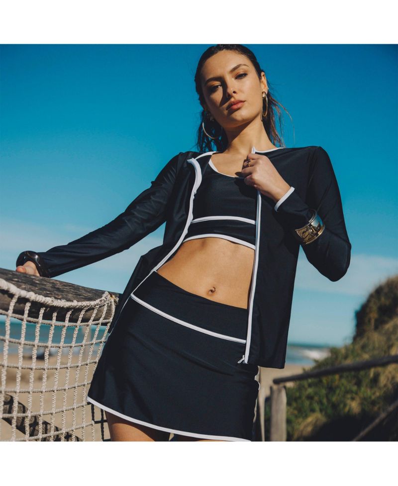 Plus Size Full Zip Peyton Two-Toned Collection