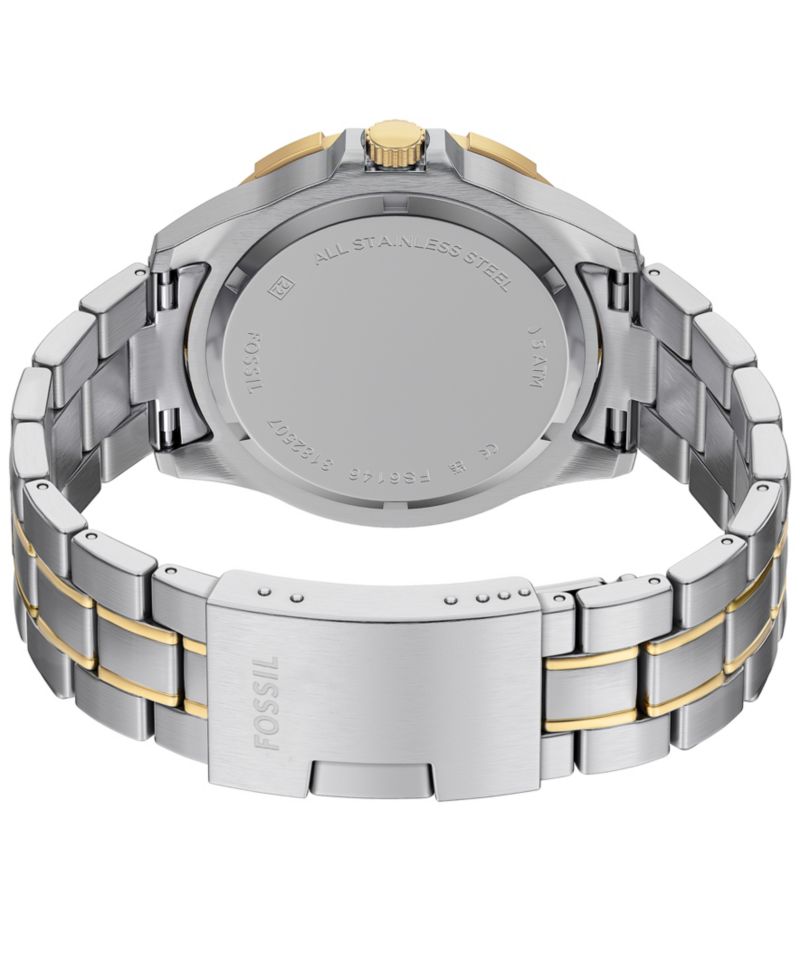 Men's Garrett Multifunction Two-Tone Stainless Steel Watch, 44mm