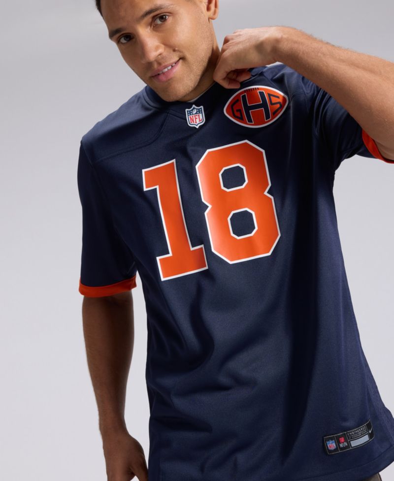 Men's Caleb Williams Navy Chicago Bears 2026 Rivalries Collection Game Jersey