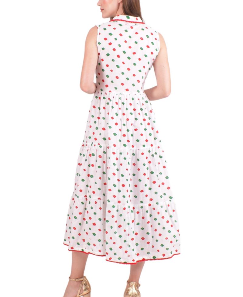 Women's Olinda Cotton Tiered Midi Dress