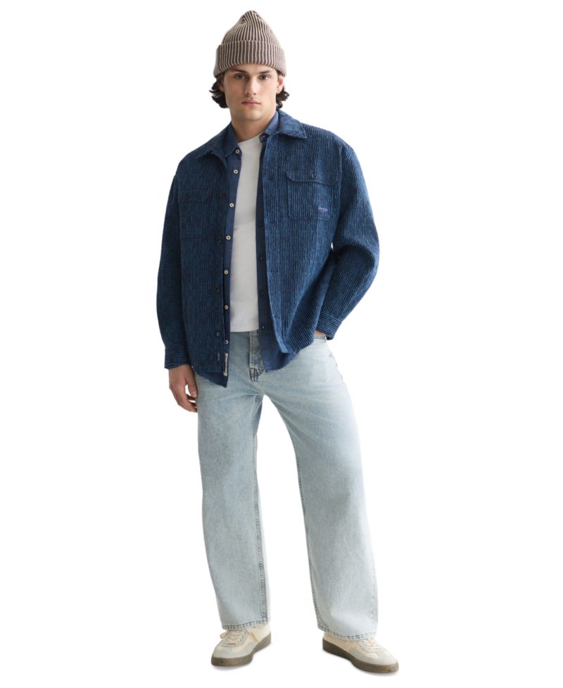 Men's Jacquard Stripe Overshirt
