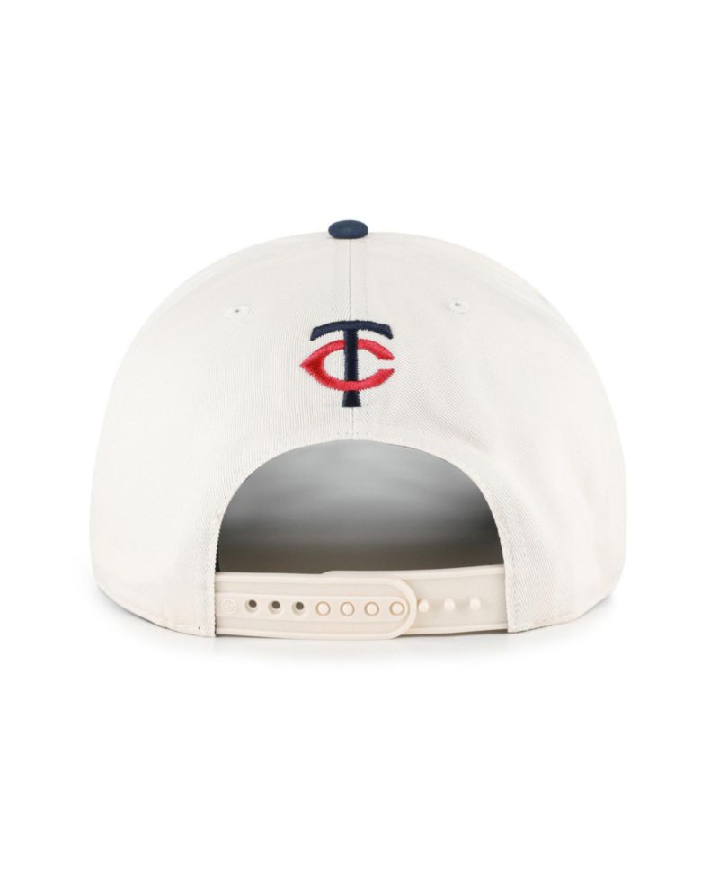 Men's Natural/Navy Minnesota Twins Rope Script Hitch Adjustable Hat