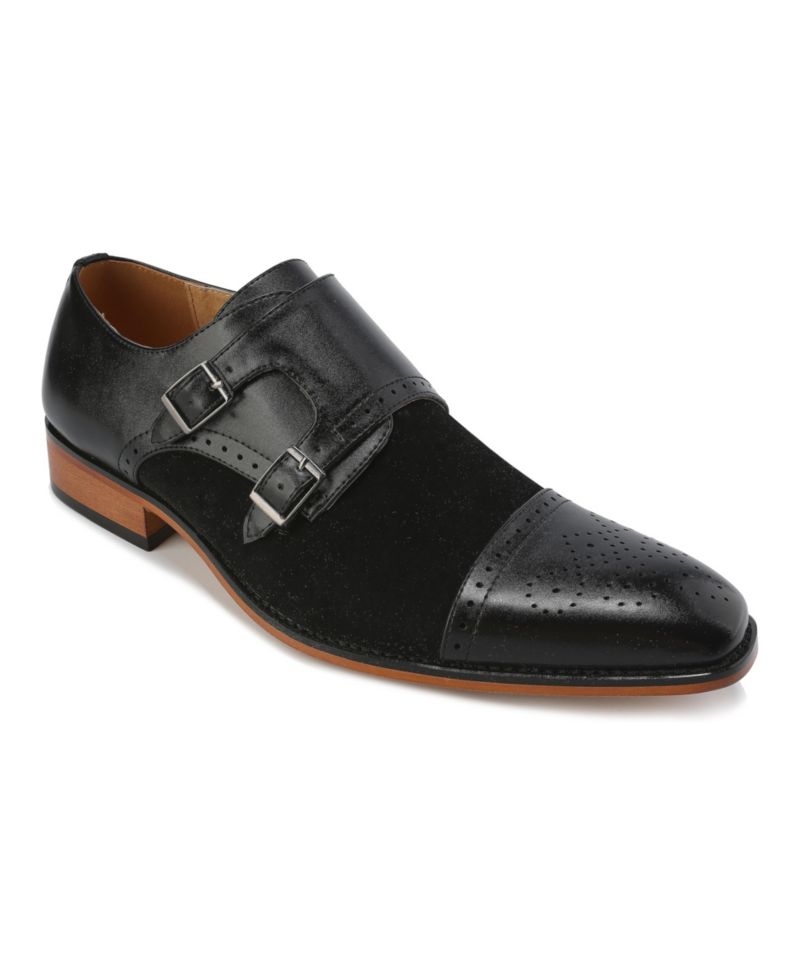 Men's Double Monk Strap Two-Tone Loafer