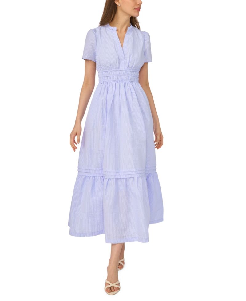 Women's Split V-Neck Dress