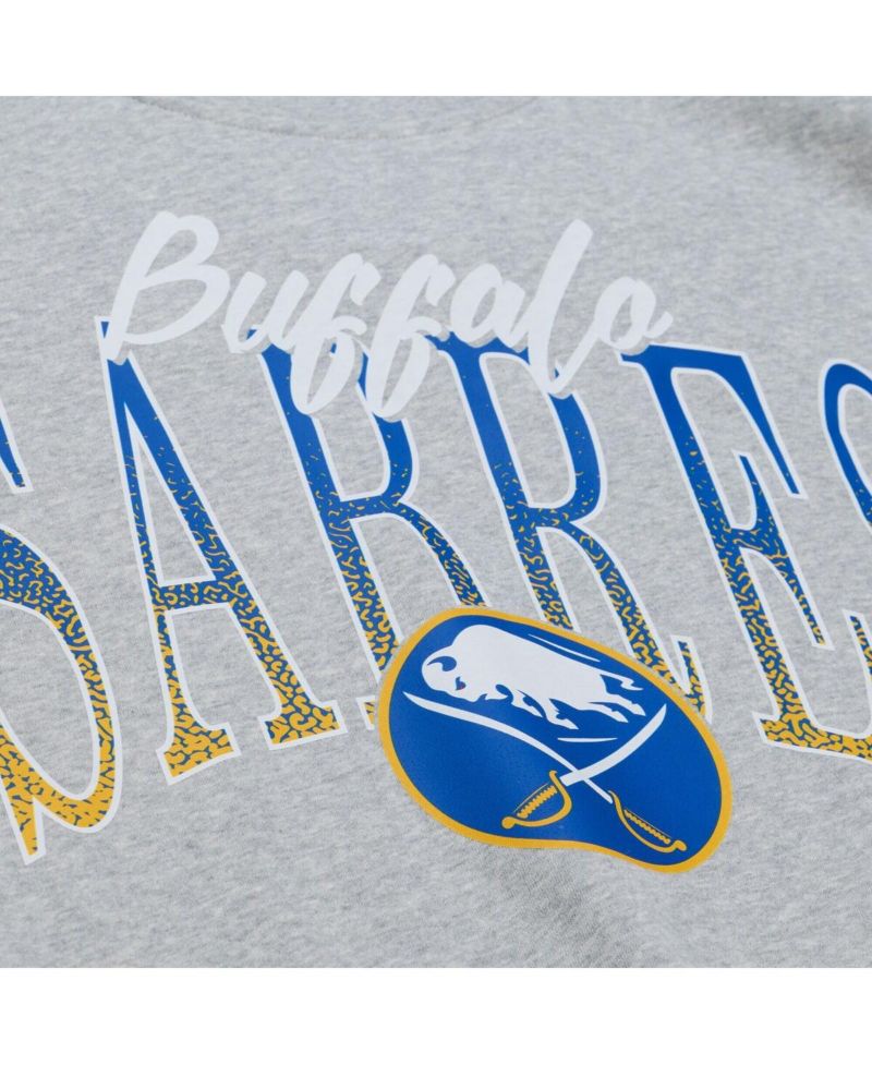 Women's Heather Gray Buffalo Sabres Hockey Night Sweatshirt