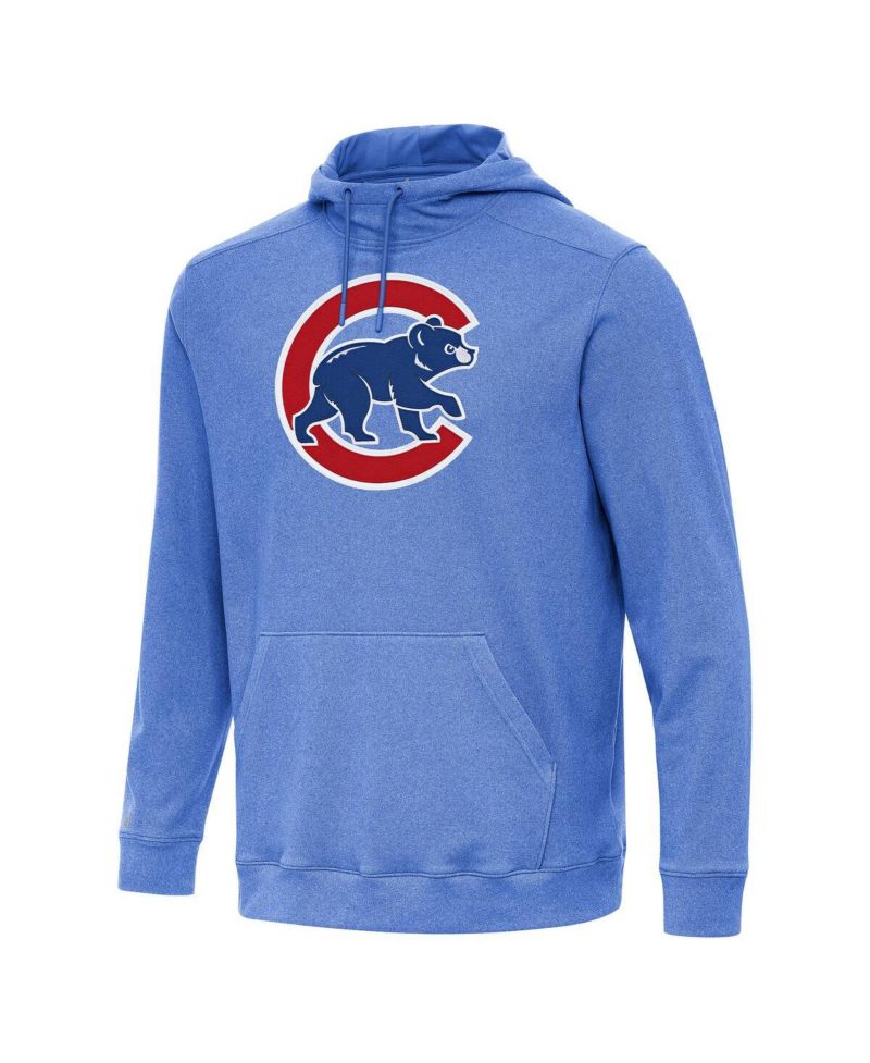 Men's Heather Royal Chicago Cubs Cloud Pullover Hoodie