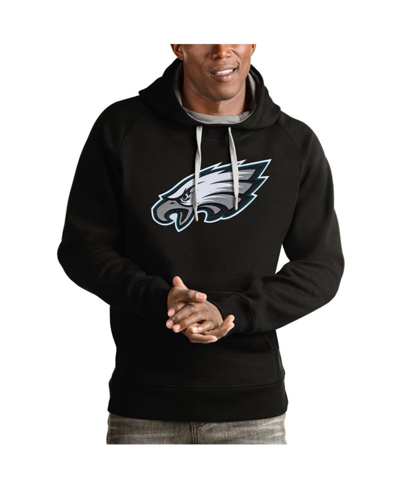 Men's Black Philadelphia Eagles Victory Pullover Hoodie
