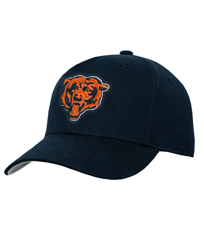 Big Boys' and Girls' Chicago Bears Structured-Fit High-Crown Pre-Curved Hat
