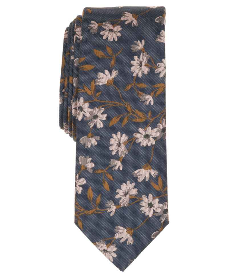 Men's Maple Floral Pattern Tie