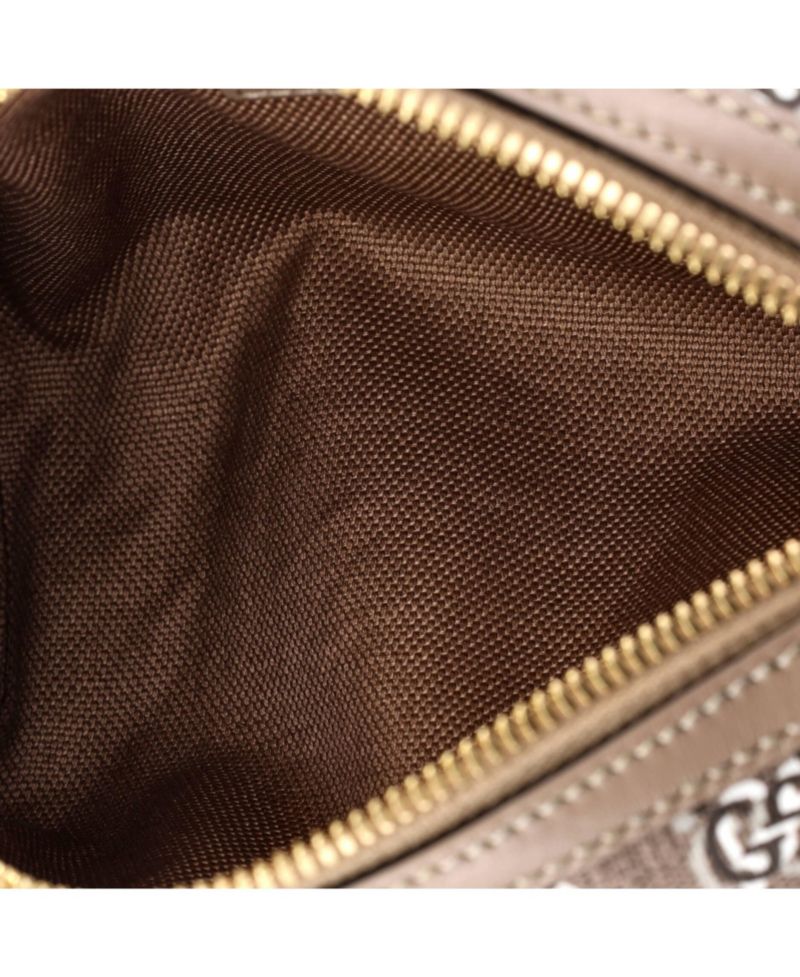 Mini Cylindrical Shoulder Bag GG Shadow Coated Canvas