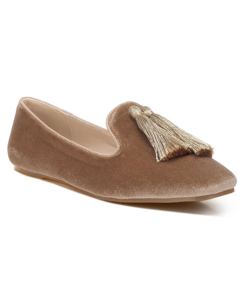 Women's Tromso Iconic Tassel Detail Velvet Loafers