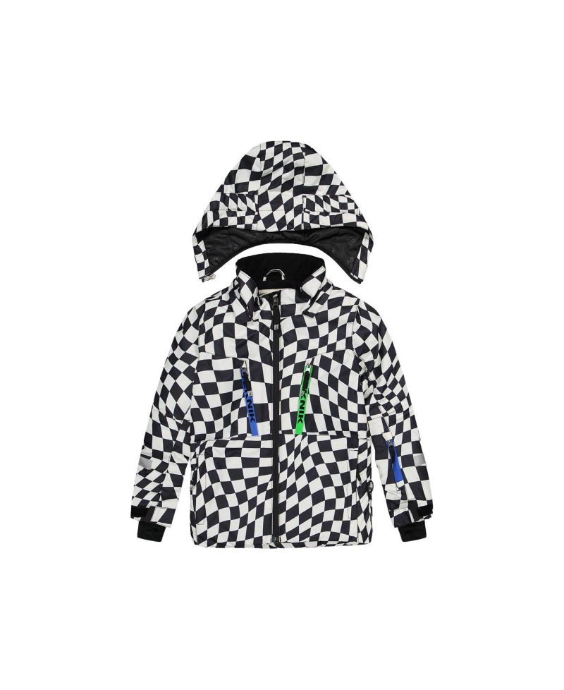 Little and Big Boy 6-16 Two Piece Teknik Snowsuit Checkered Print