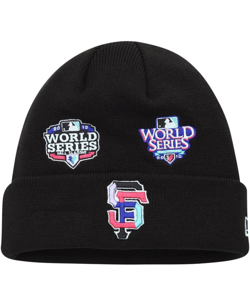 Men's Black San Francisco Giants Polar Lights Cuffed Knit Hat