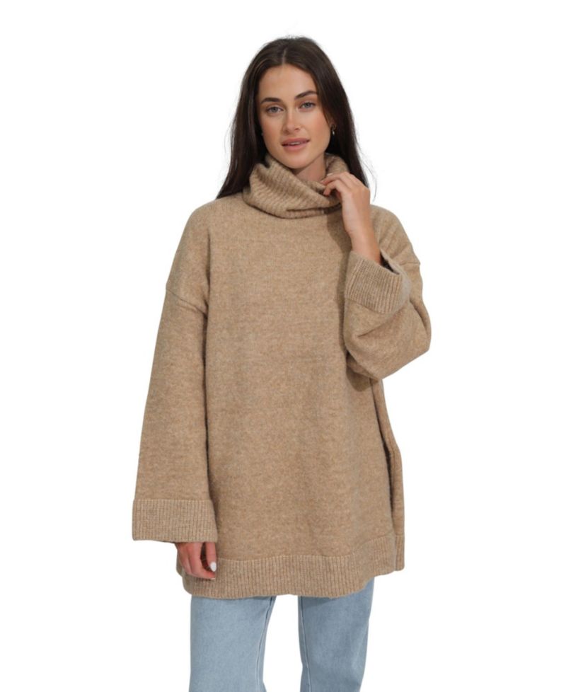 Women's Belle and Bloom Cuddle Me Oversized Tunic Sweater