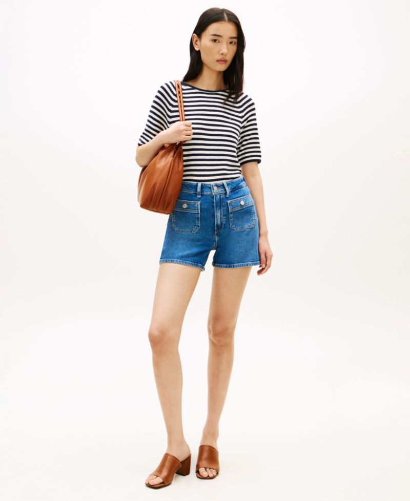 Women's Denim Patch Pocket Shorts