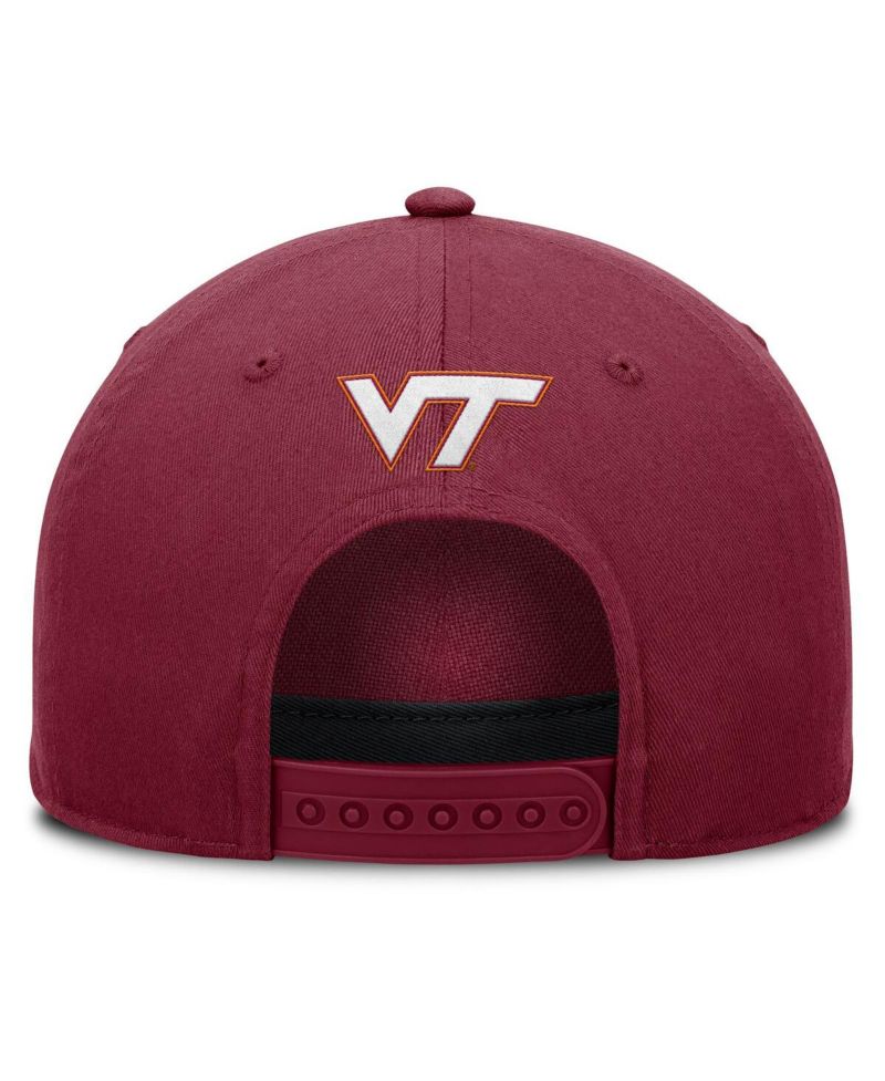 Men's Maroon Virginia Tech Hokies Foul Ball Rope Adjustable Hat
