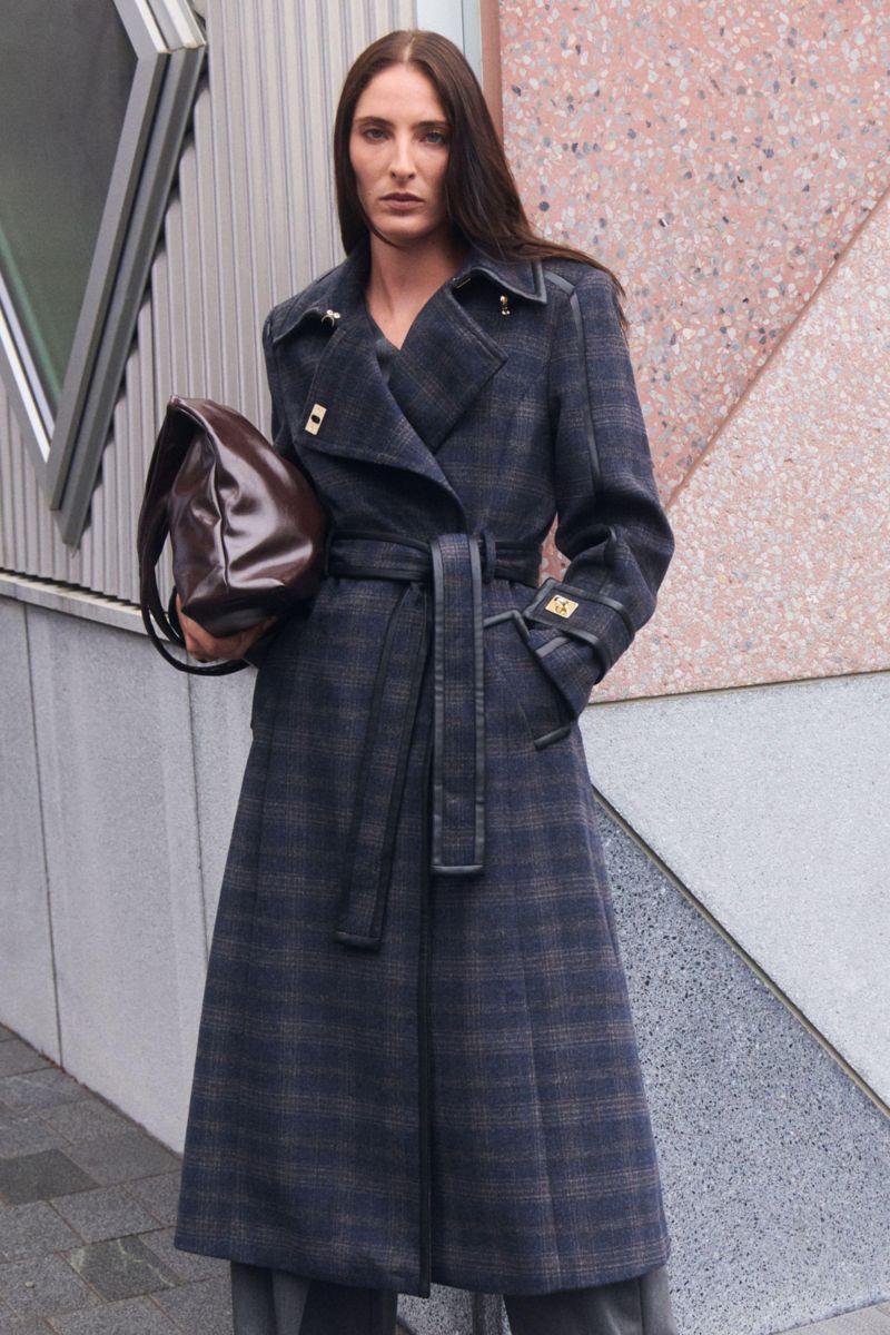 Women's Double Breasted Belted Midi Coat