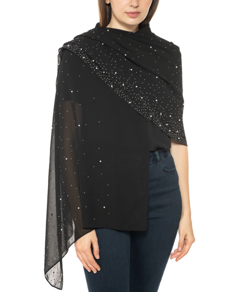 Embellished Wrap Scarf
