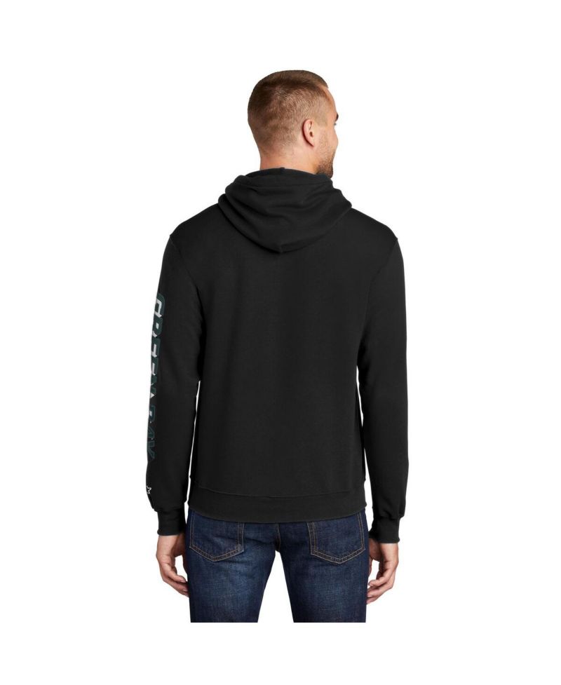 Men's Black Green Bay Packers Wordmark Logo Pullover Hoodie