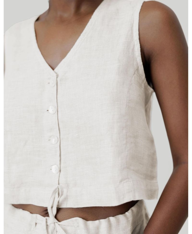Women's Cropped vest shirt