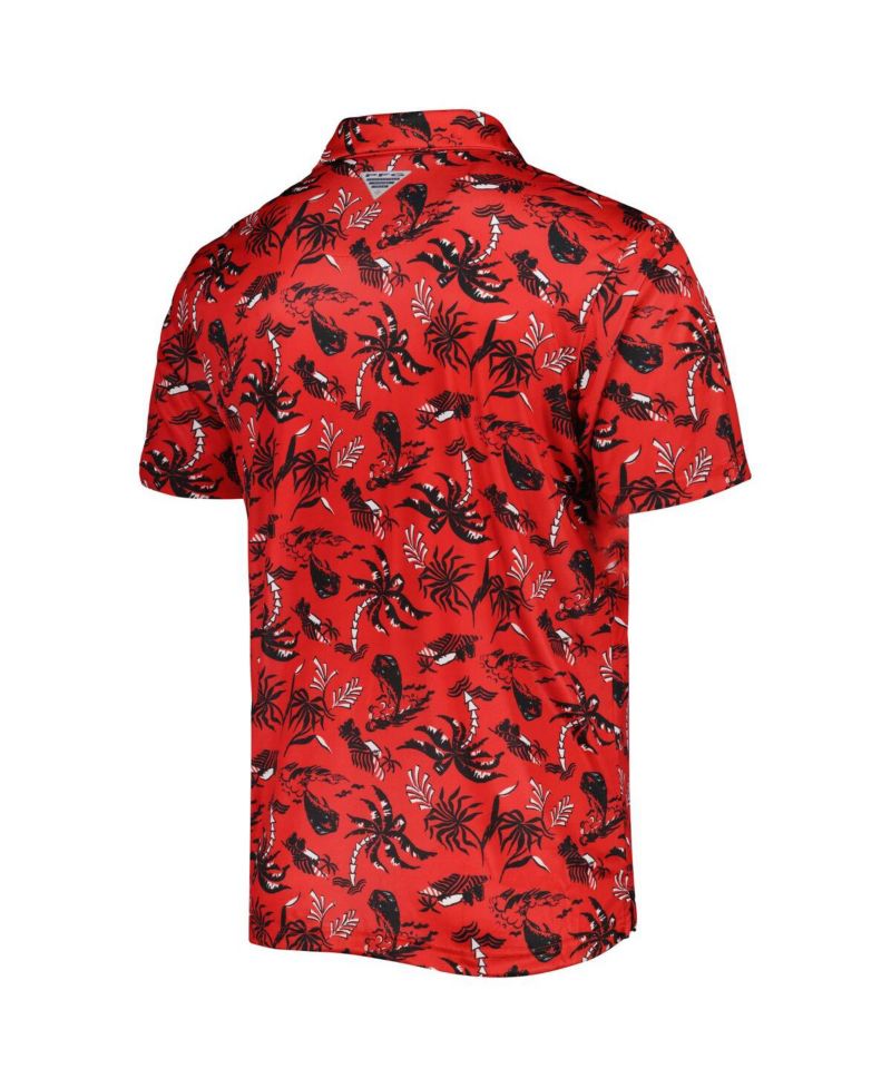 Men's Red Georgia Bulldogs Super Terminal Tackle Omni-Shade Polo Shirt