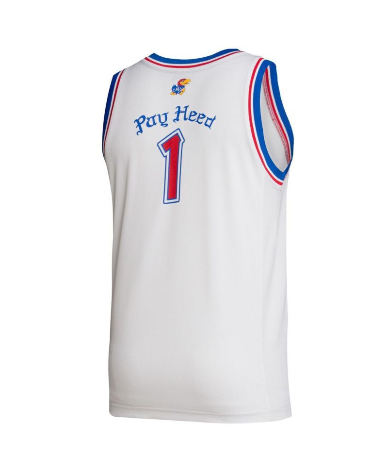 Men's 1 White Kansas Jayhawks Alternate Swingman Jersey