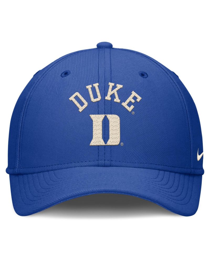 Men's Royal Duke Blue Devils Campus Prep Chained Arched Swooshflex Flex Hat