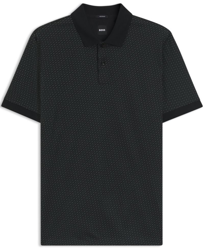 Men's Mercerized-Cotton Monogram Polo Shirt