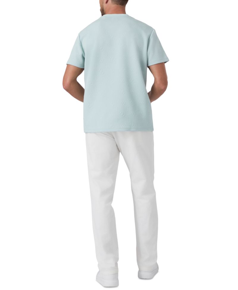 Men's Rover Twill Knit Short-Sleeve Allover Monogram T-Shirt