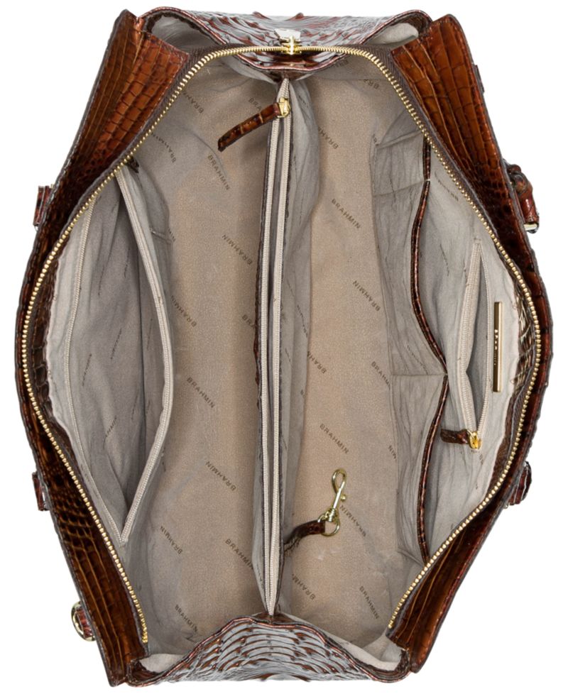 Finley Large Leather Carryall Satchel Bag