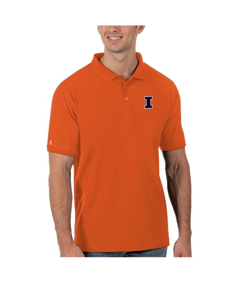 Men's Orange Illinois Fighting Illini Legacy Pique Polo