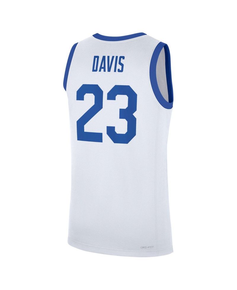 Men's Anthony Davis White Kentucky Wildcats Performance Replica Basketball Jersey
