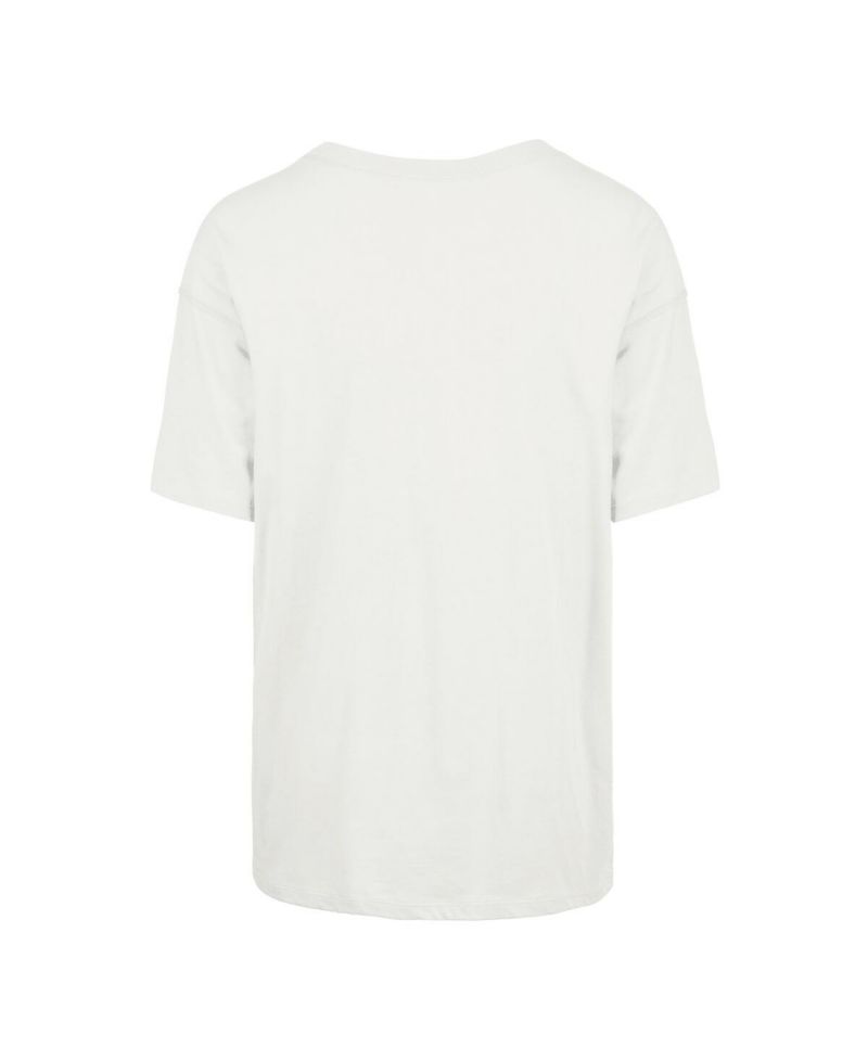 47 Brand Women's White Boston Celtics City Edition Down Court Sadie T-Shirt